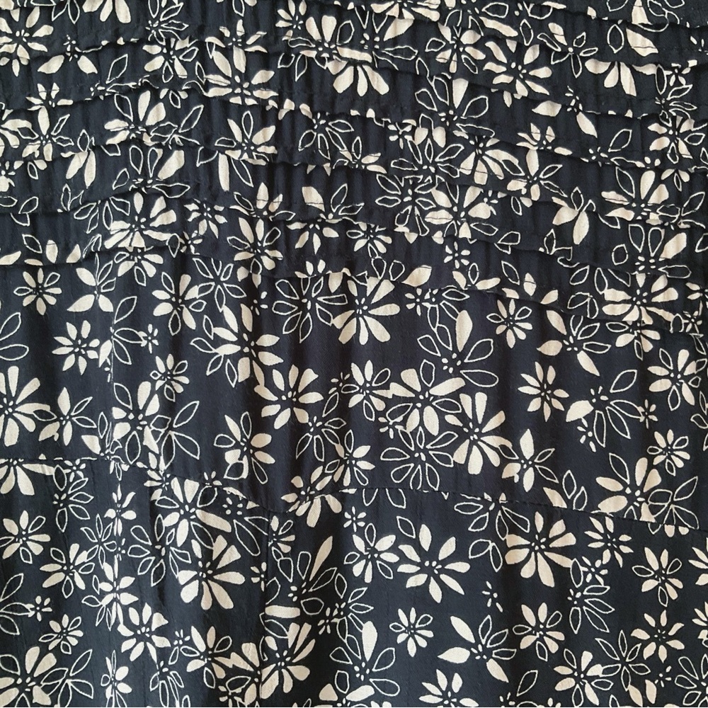 Free People Black Floral Midi Dress - Picture 5 of 10
